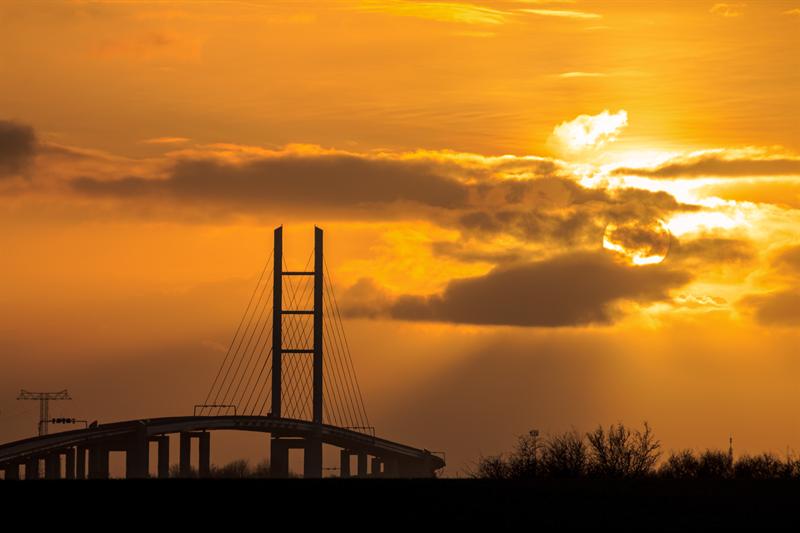 Blick auf Stralsund und die R&uuml;genbr&uuml;cke